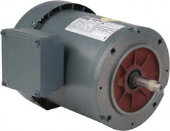 Boston Gear - 0.75 hp, TEFC Enclosure, T-Stat Thermal Protection, 1,725 RPM, 230/460 Volt, 50/60 Hz, Three Phase Motor - Size 56C Frame, C-Face Mount, 1 Speed, Ball Bearings, 2.22/1.11 Full Load Amps, F Class Insulation, Reversible - Exact Tooling