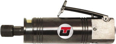 Universal Tool - 1/4" Collet, Straight Handle, Straight Air Die Grinder - 25,000 RPM, Side Exhaust, 5.5 CFM, 1 hp, 90 psi - Exact Tooling