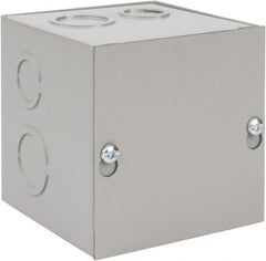 nVent Hoffman - Steel Junction Box Enclosure Screw Flat Cover - NEMA 1, 4" Wide x 4" High x 4" Deep - Exact Tooling
