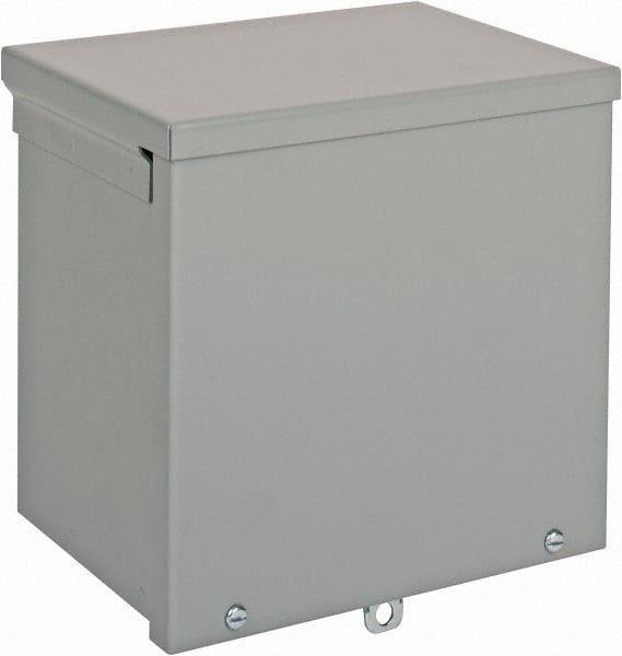 nVent Hoffman - Steel Junction Box Enclosure Screw Flat Cover - NEMA 3R, 8" Wide x 8" High x 6" Deep - Exact Tooling