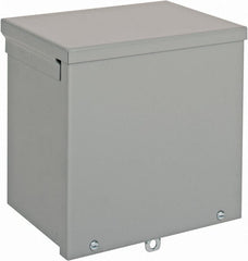 nVent Hoffman - Steel Junction Box Enclosure Screw Flat Cover - NEMA 3R, 8" Wide x 8" High x 6" Deep - Exact Tooling