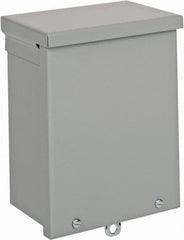 nVent Hoffman - Steel Junction Box Enclosure Screw Flat Cover - NEMA 3R, 6" Wide x 8" High x 4" Deep - Exact Tooling