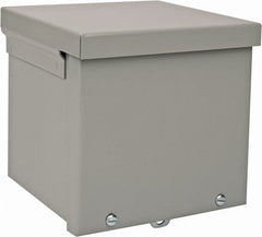 nVent Hoffman - Steel Junction Box Enclosure Screw Flat Cover - NEMA 3R, 6" Wide x 6" High x 6" Deep - Exact Tooling