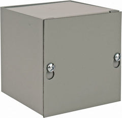 nVent Hoffman - Steel Junction Box Enclosure Screw Flat Cover - NEMA 1, 4" Wide x 4" High x 4" Deep - Exact Tooling