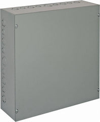 nVent Hoffman - Steel Junction Box Enclosure Screw Flat Cover - NEMA 1, 18" Wide x 18" High x 6" Deep - Exact Tooling