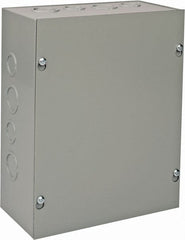nVent Hoffman - Steel Junction Box Enclosure Screw Flat Cover - NEMA 1, 8" Wide x 10" High x 4" Deep - Exact Tooling