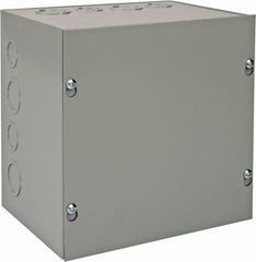 nVent Hoffman - Steel Junction Box Enclosure Screw Flat Cover - NEMA 1, 8" Wide x 8" High x 6" Deep - Exact Tooling