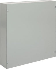 nVent Hoffman - Steel Junction Box Enclosure Screw Flat Cover - NEMA 1, 18" Wide x 18" High x 4" Deep - Exact Tooling