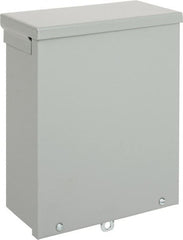 nVent Hoffman - Steel Junction Box Enclosure Screw Flat Cover - NEMA 3R, 8" Wide x 10" High x 4" Deep - Exact Tooling