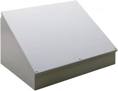 nVent Hoffman - Steel Junction Box Enclosure Hinge Sloped Cover - NEMA 12, 13, 610mm Wide x 305 mm High x 231mm Deep - Exact Tooling