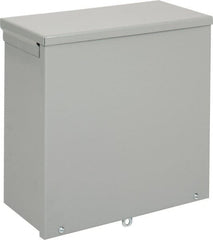 nVent Hoffman - Steel Junction Box Enclosure Screw Flat Cover - NEMA 3R, 12" Wide x 12" High x 6" Deep - Exact Tooling