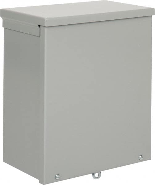nVent Hoffman - Steel Junction Box Enclosure Screw Flat Cover - NEMA 3R, 10" Wide x 12" High x 6" Deep - Exact Tooling
