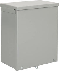 nVent Hoffman - Steel Junction Box Enclosure Screw Flat Cover - NEMA 3R, 10" Wide x 12" High x 6" Deep - Exact Tooling