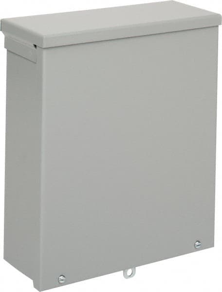 nVent Hoffman - Steel Junction Box Enclosure Screw Flat Cover - NEMA 3R, 10" Wide x 12" High x 4" Deep - Exact Tooling