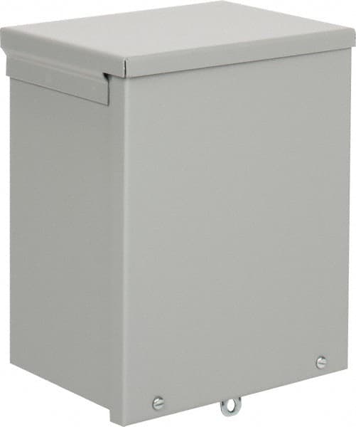 nVent Hoffman - Steel Junction Box Enclosure Screw Flat Cover - NEMA 3R, 8" Wide x 10" High x 6" Deep - Exact Tooling