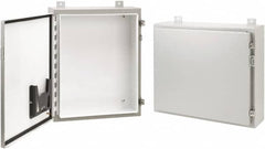 nVent Hoffman - Steel Standard Enclosure Hinge Flat Cover - NEMA 12, 13, 24" Wide x 24" High x 8" Deep - Exact Tooling