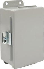 nVent Hoffman - Steel Junction Box Enclosure Hinge Flat Cover - NEMA 12, 13, 4" Wide x 6" High x 3" Deep - Exact Tooling