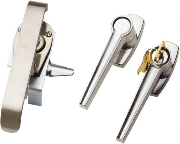 nVent Hoffman - 12 NEMA Rated, Electrical Enclosure Steel Keylock Kit - For Use with Type 12 Enclosure, Includes Adjustable Rod Guides, All Hardware, Handle, Latch & Latch Rods - Exact Tooling