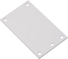 nVent Hoffman - 6-7/8" OAW x 6-7/8" OAH Powder Coat Finish Electrical Enclosure Junction Box Panel - 8" x 8" Box, 14 Gauge Steel, Use with A884PHC/A884PHCW - Exact Tooling