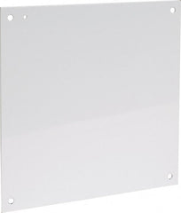 nVent Hoffman - 17" OAW x 17" OAH Powder Coat Finish Electrical Enclosure Nonperforated Panel - 20" x 20" Box, 12 Gauge Steel, Use with A202006LP/A202008LP/A202010LP/A20H20ALP/A20H20BLP/A20H20BLP3PT - Exact Tooling