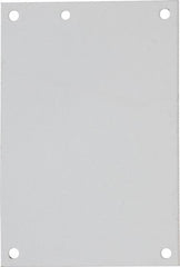 nVent Hoffman - 4-1/4" OAW x 6-1/4" OAH Powder Coat Finish Electrical Enclosure Nonperforated Panel - 8" x 6" Box, 14 Gauge Steel, Use with A8N64/A8N66/A8R64HCR - Exact Tooling