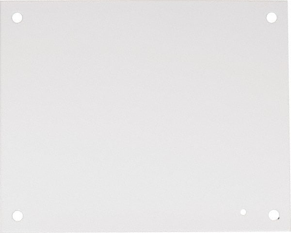 nVent Hoffman - 10-1/2" OAW x 13" OAH Powder Coat Finish Electrical Enclosure Nonperforated Panel - 16" x 12" Box, 14 Gauge Steel, Use with A16N126LP/A16N128LP/A16N12ALP/A16N12BLP - Exact Tooling