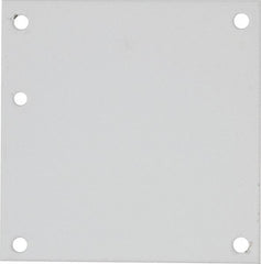 nVent Hoffman - 4-1/4" OAW x 4-1/4" OAH Powder Coat Finish Electrical Enclosure Nonperforated Panel - 6" x 6" Box, 14 Gauge Steel, Use with A6N64/A6R64HCR - Exact Tooling