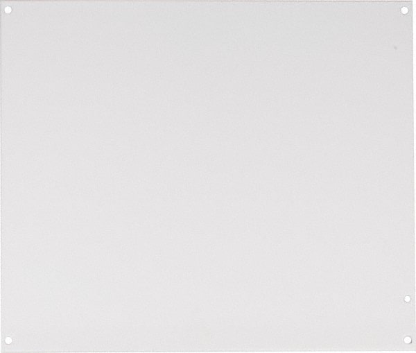 nVent Hoffman - 10-7/8" OAW x 12-7/8" OAH Powder Coat Finish Electrical Enclosure Junction Box Panel - 14" x 12" Box, 14 Gauge Steel, Use with A14128PHC/A14128PHCW/A16128JFGR - Exact Tooling