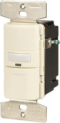 Cooper Wiring Devices - 1,000 Square Ft. Coverage, Infrared Occupancy Sensor Wall Switch - 1,000 at 120 V Incandescent, 1,000 at 120 V Fluorescent, 120 VAC, Light Almond - Exact Tooling