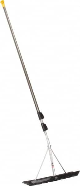 True Temper - 18 Inch Wide Blade x 6 Inch High Blade Roof Rake - 204 Inch Long Aluminum, Telescopic Handle - Exact Tooling
