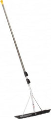 True Temper - 18 Inch Wide Blade x 6 Inch High Blade Roof Rake - 204 Inch Long Aluminum, Telescopic Handle - Exact Tooling