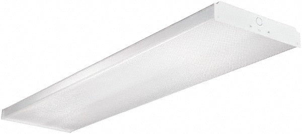 Cooper Lighting - 4 Lamp, 4 Ft. Long, 32 Watt, Surface Mounted, Fluorescent Lamp Wraparound Light Fixture - 120-277 Volt, Electronic Ballast - Exact Tooling