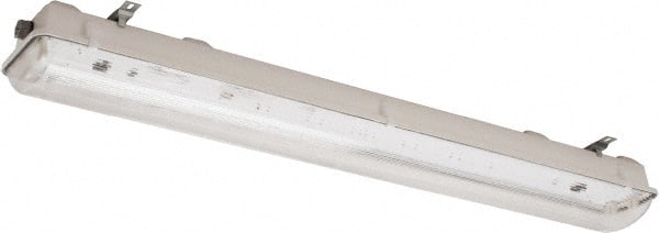Cooper Lighting - 32 Watt, Fluorescent Hazardous Location Light Fixture - Corrosion, Dust, Heat, Moisture & Weather Resistant, Fiberglass Housing, 48" Long x 6-15/16" Wide x 4-7/8" High - Exact Tooling
