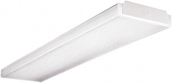 Cooper Lighting - 3 Lamp, 4 Ft. Long, 32 Watt, Surface Mounted, Fluorescent Lamp Wraparound Light Fixture - 120-277 Volt, Electronic Ballast - Exact Tooling