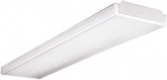 Cooper Lighting - 2 Lamp, 4 Ft. Long, 32 Watt, Surface Mounted, Fluorescent Lamp Wraparound Light Fixture - 120-277 Volt, Electronic Ballast - Exact Tooling