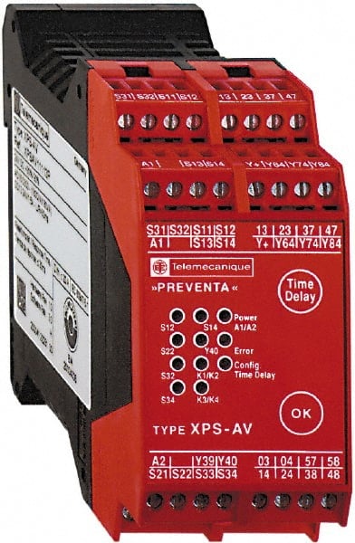 Square D - 24 VDC, Standard Electromechanical & Solid State Screw General Purpose Relay - 6 Amp at VDC, 3SS (Auxiliary) & 6NO - Exact Tooling