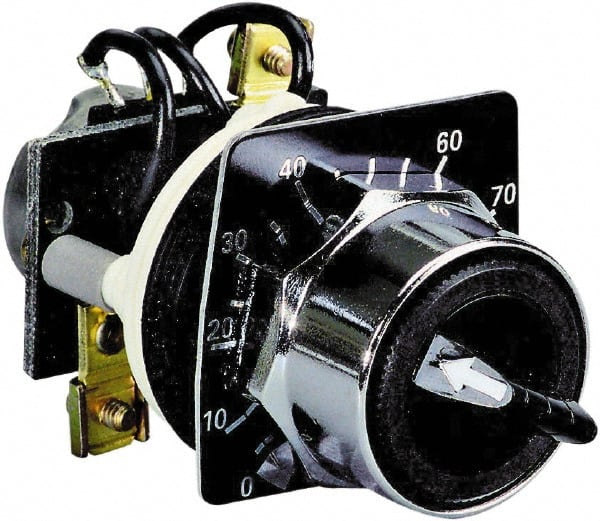 Schneider Electric - 500,000 Ohm, 30mm, 300 VAC Potentiometer - 2 Watts, Nonilluminated, Knob Operated, NEMA 4, 13 - Exact Tooling