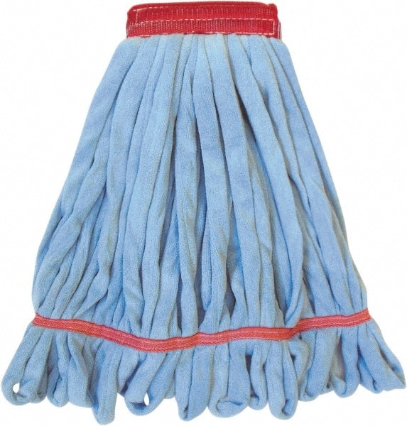PRO-SOURCE - Blue Head Band, Large Microfiber Loop End Mop Head - Exact Tooling