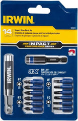 Irwin - 14 Piece, Phillips, Square Handle, Drive Set - #1, #2 - Exact Tooling