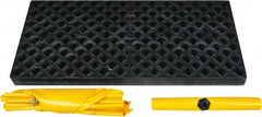 UltraTech - 66 Gal Sump, 3,000 Lb Capacity, 2 Drum, Polyethylene Spill Deck or Pallet - 54" Long x 25" Wide x 4" High, Low Profile, Inline Drum Configuration - Exact Tooling