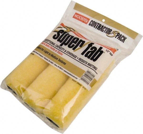 Wooster Brush - 1/2" Nap, 9" Wide Paint Roller - Semi-Rough Texture, Synthetic Knit - Exact Tooling