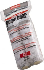 Wooster Brush - 3/8" Nap, 6-1/2" Wide Paint Mini Roller Covers - Medium-Rough Texture, Fabric - Exact Tooling