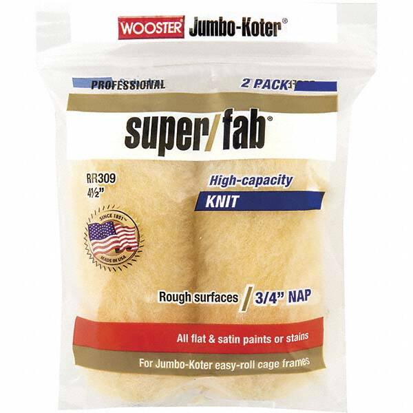 Wooster Brush - 3/4" Nap, 4-1/2" Wide Paint Mini Roller Covers - Rough Texture, Synthetic Knit - Exact Tooling