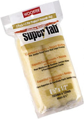 Wooster Brush - 1/2" Nap, 6-1/2" Wide Paint Mini Roller Covers - Semi-Rough Texture, Synthetic Knit - Exact Tooling