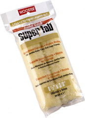 Wooster Brush - 3/8" Nap, 6-1/2" Wide Paint Mini Roller Covers - Medium Texture, Synthetic Knit - Exact Tooling