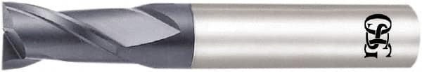 OSG - 5.2mm, 7.8mm LOC, 6mm Shank Diam, 50mm OAL, 2 Flute, Solid Carbide Square End Mill - Single End, WXL Finish, Spiral Flute, 30° Helix, Centercutting, Right Hand Cut, Right Hand Flute, Series 3720 - Exact Tooling