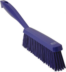 Vikan - 14" OAL, Polyester Staple Set Bench Brush - 2" Bristle Length, 6-3/8" Long Head, Purple - Exact Tooling