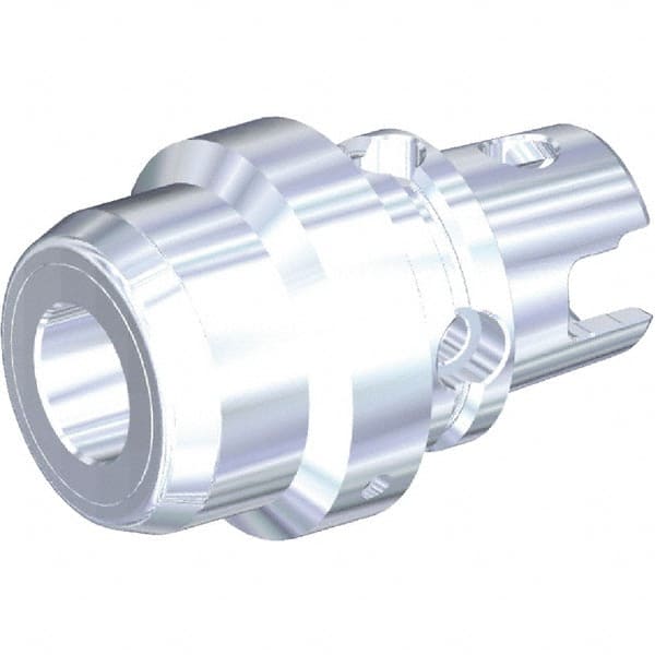 Kennametal - KM63TS 63mm Shank Diam Modular Connection, 1-1/4" Hole Diam, Hydraulic Tool Holder/Chuck - 65mm Nose Diam, 80mm Projection, 51mm Clamp Depth, Through Coolant - Exact Tooling