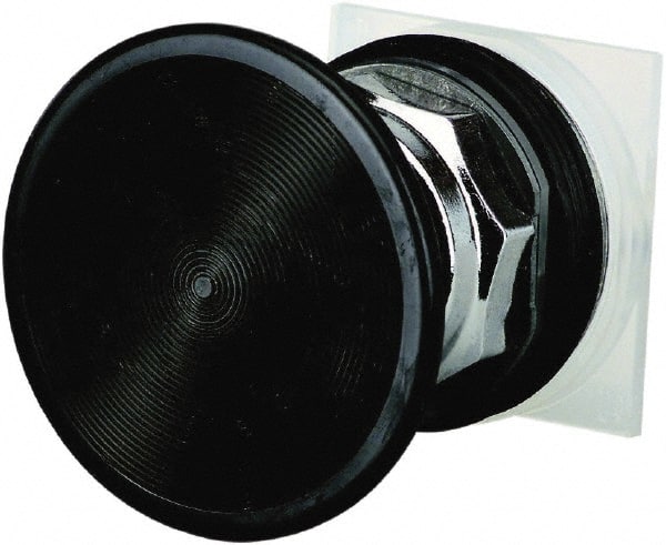 Schneider Electric - 1.18 Inch Mount Hole, Extended Straight, Pushbutton Switch Only - Round, Black Pushbutton, Momentary (MO), Weatherproof, Dust and Oil Resistant - Exact Tooling