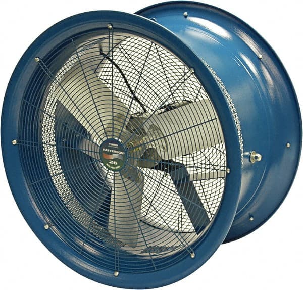 Patterson Fan - 26" Blade, 1 hp, 7,650 CFM, Industrial Circulation Fan - Suspension, 208-230/460 Volts, 1 Speed - Exact Tooling